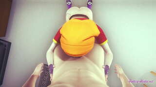 Драгон Болл Хентай - точка зору Пан про буби-джоб, сосання та проникнення