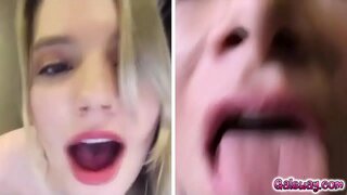 Kenna y Serena hace squirting a través del ordenador