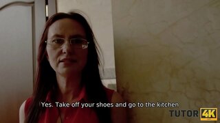 TUTOR4K. ਮੁੰਡਾ ਦਿੰਦਾ ਸਾਰੇ ਨੂੰ ਪਤਾ ਸੈਕਸ ਟਰਿੱਕ ਹੈ, ਪਰ ਹੈ, ਨੂੰ ਪੂਰਾ ਕਰਨ ਲਈ ਅਧਿਆਪਕ